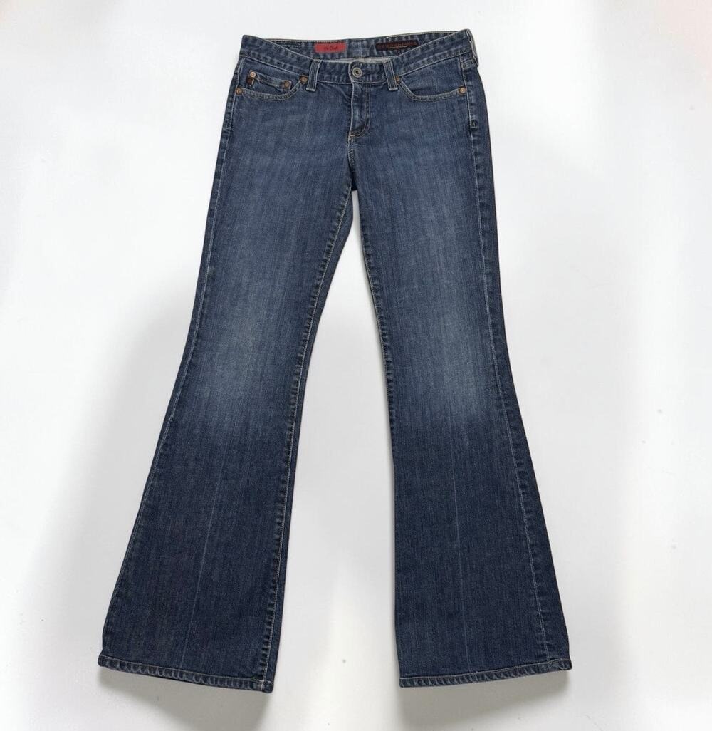 AG Adriano Goldschmied The Club Jeans Low Rise Bootcut Flare Y2K Denim Size 28